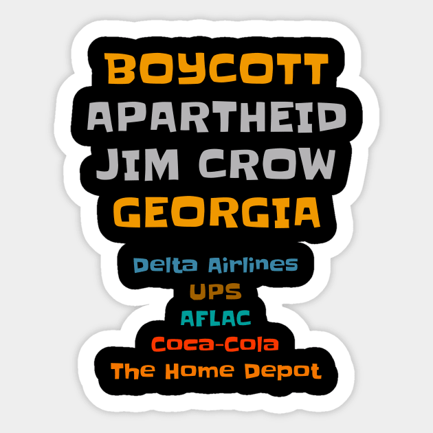 Boycott Georgia Sticker by INKUBATUR